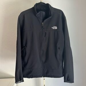 The North Face Men’s Black Zip Front Fleece Lined Jacket, Large